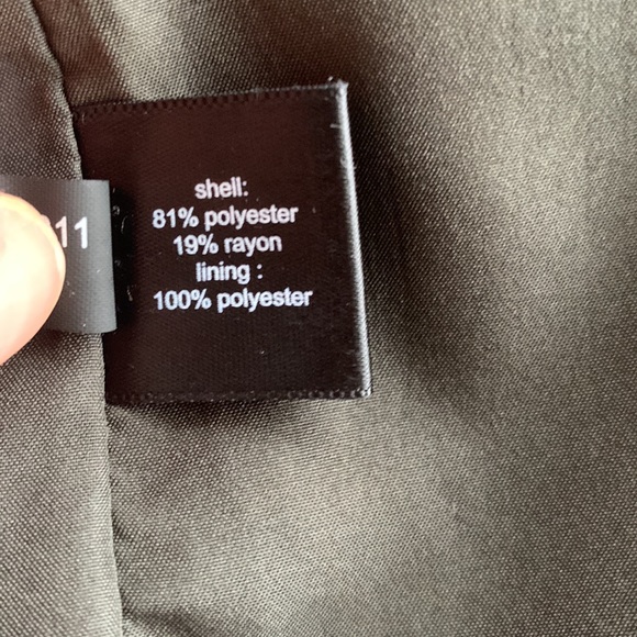 6/$20 The Limited Beautiful Houndstooth Olive Blazer 2 front Pockets EUC Size M - Picture 16 of 16